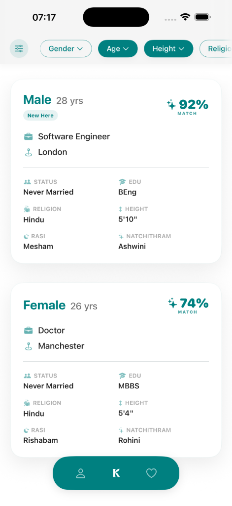 Kanavu User Profile